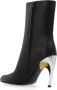 Alexander mcqueen Zwarte leren Armadillo hak enkellaarsjes Black Dames - Thumbnail 9