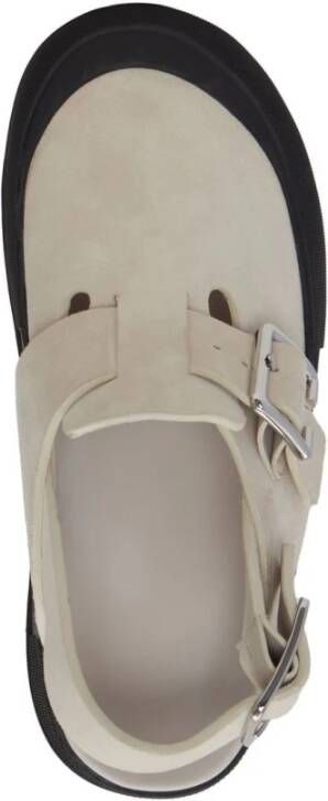 alexander mcqueen Platte Sandalen Klassieke Stijl Beige Heren