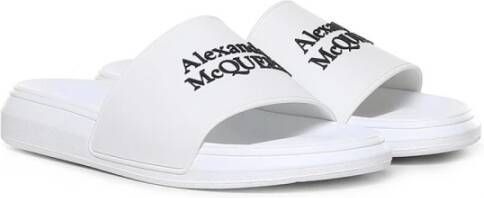 Alexander McQueen Gedessineerde rubberen slippers voor lente zomer