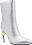 Alexander mcqueen Gelamineerde leren enkellaarzen Gray Dames - Thumbnail 3