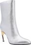 Alexander mcqueen Gelamineerde leren enkellaarzen Gray Dames - Thumbnail 5