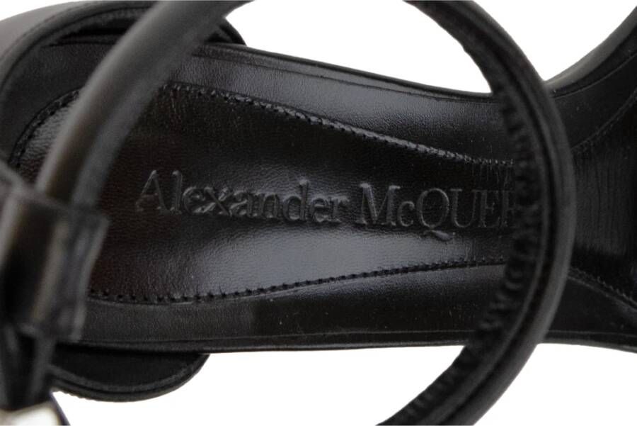 Alexander McQueen Gesp Leren Sandalen