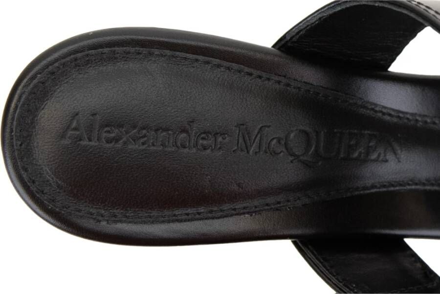 Alexander McQueen Gesp Leren Sandalen