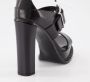 Alexander mcqueen Zwarte Sandalen met Pinafore Metaal Black Dames - Thumbnail 5