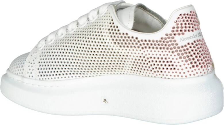 alexander mcqueen Gestippelde Cut-Out Sneakers Vrouwen Italië White Dames