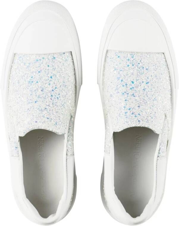 Alexander McQueen Glitter Slip On Sneakers