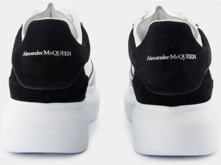 alexander mcqueen Grijze Leren Oversized Sneakers Multicolor Dames