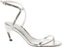 Alexander mcqueen Grijze Metallic Leren Armadillo Hak Sandalen Gray Dames - Thumbnail 2