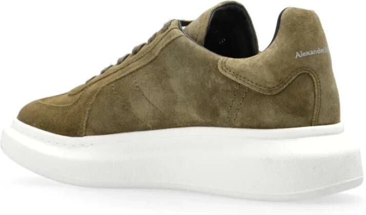 Alexander McQueen Groene Retro Lage Sneakers