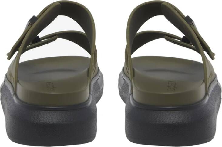 Alexander McQueen Groene Rubber Sneakers