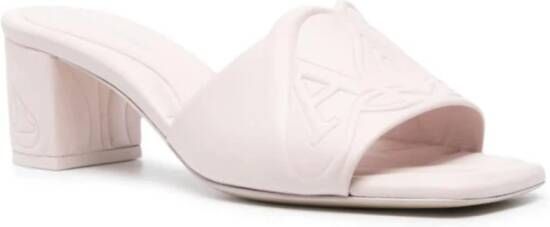 alexander mcqueen Roze Zeehonden Versierde Sandalen Beige Dames