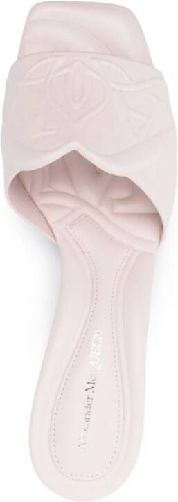 alexander mcqueen Roze Zeehonden Versierde Sandalen Beige Dames