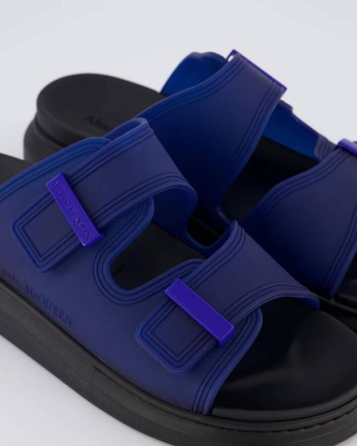 alexander mcqueen Heren Hybrid Transparant Slide Blauw Blue Heren