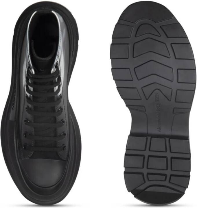 alexander mcqueen Zwarte laarzen van McQueen Zwart Heren