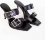 Alexander mcqueen Zwarte Leren Gespsandalen Zwart Dames - Thumbnail 3