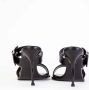 Alexander mcqueen Zwarte Leren Gespsandalen Zwart Dames - Thumbnail 4