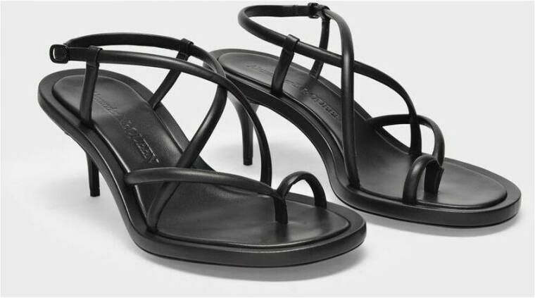 alexander mcqueen Bovenste en dus sandalen in zwart leer Zwart Dames