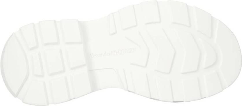 Alexander McQueen Hoge Platform Sneaker Wit Grijs