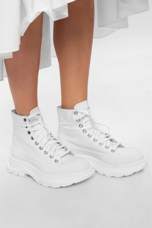 alexander mcqueen Hoge platform sneakers Wit Dames