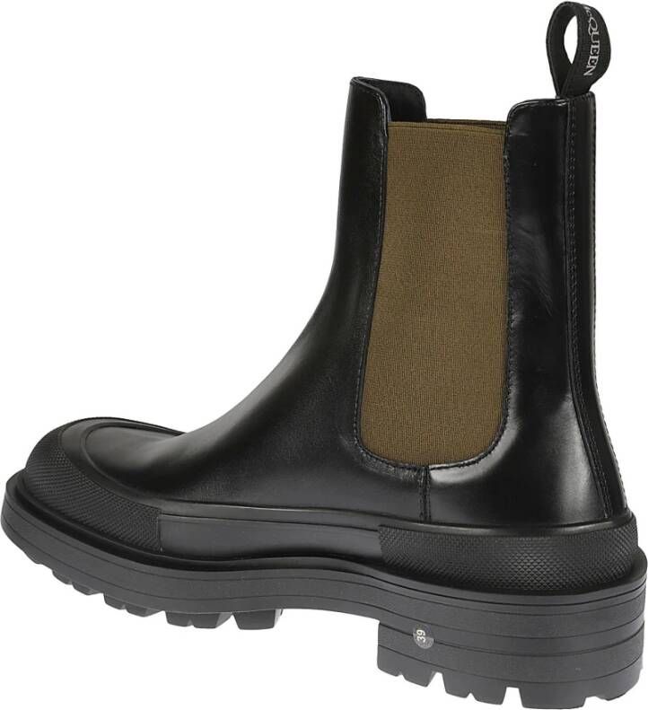 alexander mcqueen Italiaanse Leren Laarzen Black Heren