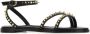 Alexander mcqueen Chanel Tas Zwarte Leren Platte Sandalen Zwart Dames - Thumbnail 2