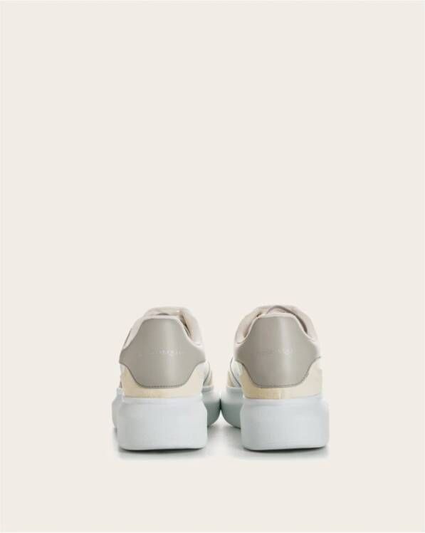 alexander mcqueen Klassieke witte leren oversized veterschoenen White Dames