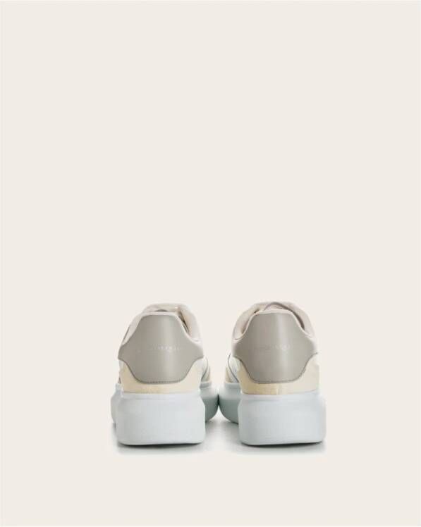 alexander mcqueen Klassieke witte leren oversized veterschoenen White Dames