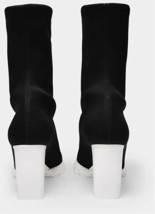 alexander mcqueen Scuba Soft Boots in zwart canvas Zwart Dames