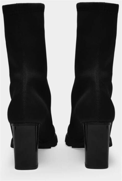 alexander mcqueen Scuba Soft Boots in Zwart Canvas Zwart Dames