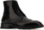 Alexander mcqueen Zwarte leren enkellaarzen Black Heren - Thumbnail 4