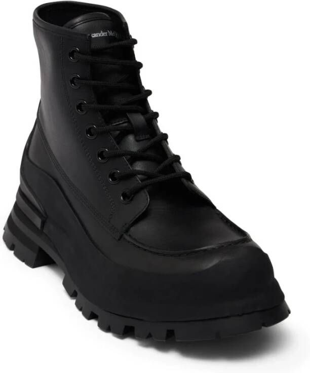 alexander mcqueen Veterschoenen met uitlopende rubberen zool Zwart Heren