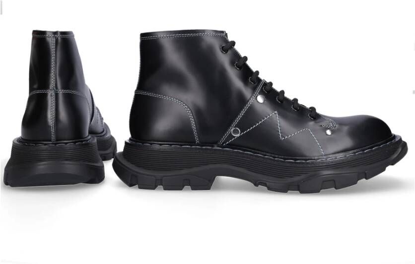 Alexander mcqueen Lace up Boots Zwart Heren Schoenen