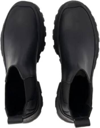 alexander mcqueen Leather boots Black Heren