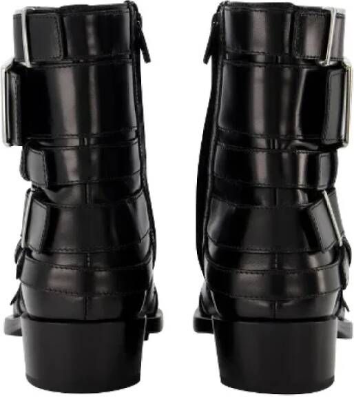 alexander mcqueen Leather boots Zwart Dames