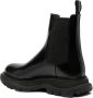 Alexander mcqueen Zwarte Leren Chelsea Laarzen met Flared Layered Zool Black Dames - Thumbnail 3