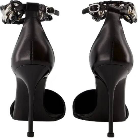 alexander mcqueen Leather heels Black Dames