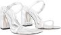 Alexander mcqueen Sandalen Seal Heeled Sandals Leather Silver in zilver - Thumbnail 3