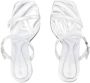Alexander mcqueen Sandalen Seal Heeled Sandals Leather Silver in zilver - Thumbnail 5