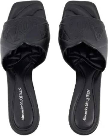 alexander mcqueen Leather sandals Black Dames