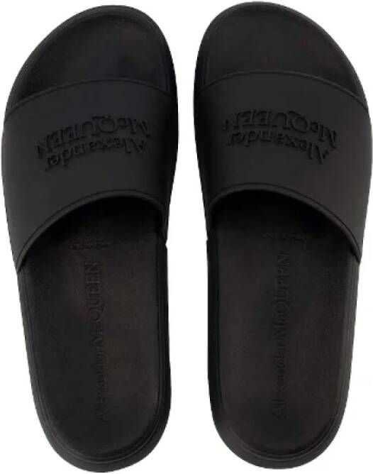 alexander mcqueen Leather sandals Black Dames