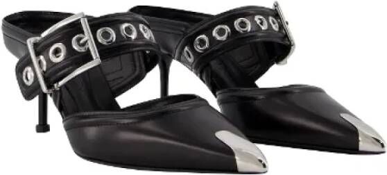 alexander mcqueen Leather sandals Black Dames