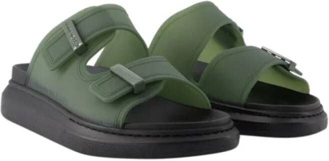 alexander mcqueen Leather sandals Green Dames