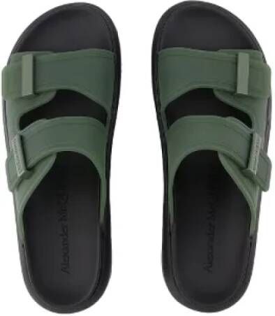 alexander mcqueen Leather sandals Green Dames