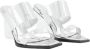 Alexander mcqueen Metallic Leren Hoge Hak Sandalen Grijs Dames - Thumbnail 2