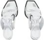 Alexander mcqueen Metallic Leren Hoge Hak Sandalen Grijs Dames - Thumbnail 4