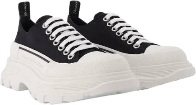 alexander mcqueen Leather sneakers Black Dames