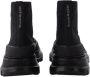Alexander mcqueen Zwarte Tread Slick Canvas Sneakers Black Dames - Thumbnail 3