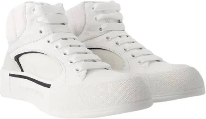 alexander mcqueen Leather sneakers White Heren