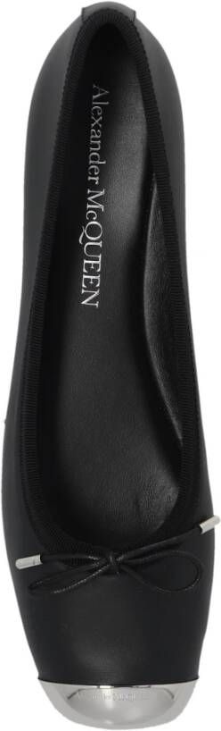 alexander mcqueen Leren ballet flats Zwart Dames