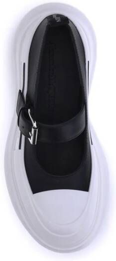 Alexander McQueen Leren en rubberen ballerina's